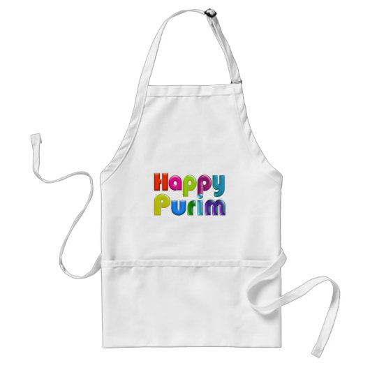 HAPPY PURIM funky Apron Standaard Schort (Voorkant)