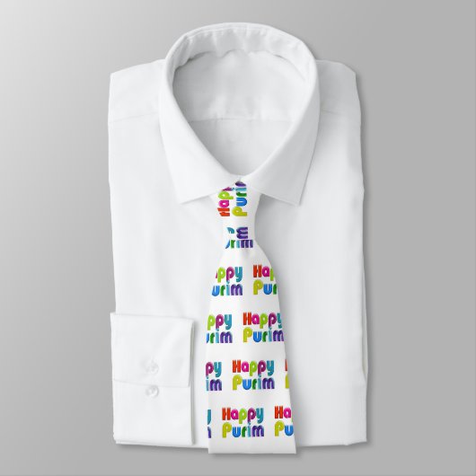 HAPPY PURIM funky t-shirt Stropdas (Gebonden)