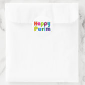 HAPPY PURIM funky Wenskaart Ronde Sticker (Tas)
