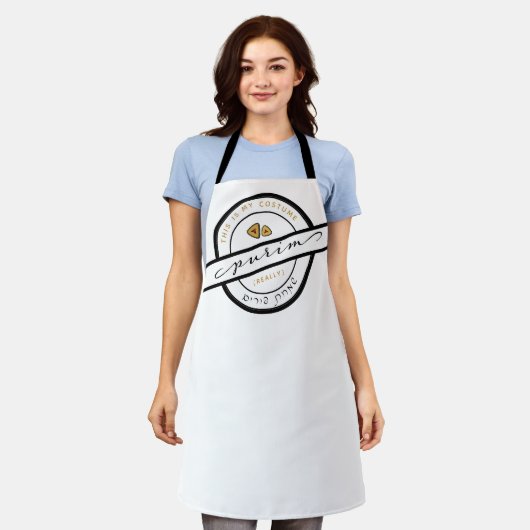 HAPPY PURIM Funny Costume Personalized Apron Schort (Gedragen)
