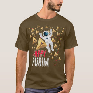 Happy Purim Funny Hamantaschen Gift Purim Jewish H T-shirt