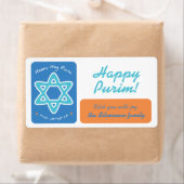 Happy Purim - GIF-label Etiket (Insitu)