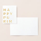 Happy Purim Gold Folie Kaarten (Display)