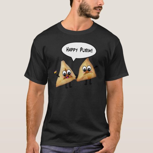 Happy Purim hamantaschen T-shirt (Voorkant)