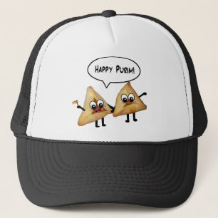 Happy Purim hamantaschen Trucker Pet