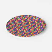 Happy Purim Hebrew Papieren Bordje (Gekanteld)