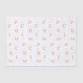 Happy Purim in Neutrals Mishloach Manot Tissuepapier (Voorkant)