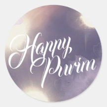 Happy Purim in Sparkle en Paars