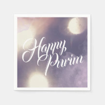 Happy Purim in Sparkle en Paars