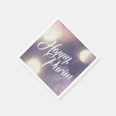 Happy Purim in Sparkle en Paars Servet (Hoek)