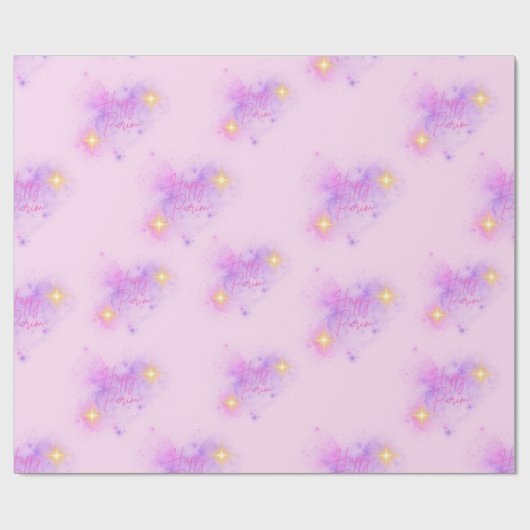 Happy Purim inpakpapier 30" (Vlak)