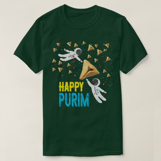 Happy Purim Jewish Funny Hamantaschen Gift Purim H T-shirt (Design voorkant)