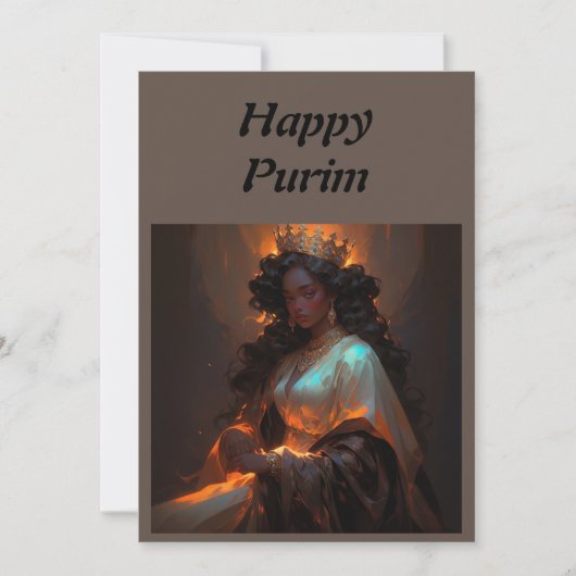 Happy Purim Kaart (Voorkant)