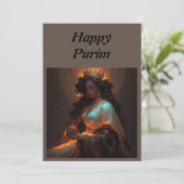 Happy Purim Kaart (Staand voorkant)