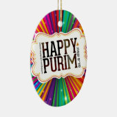 happy purim keramisch ornament (Rechts)