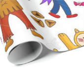 Happy Purim-Kinderen in kostuum Cadeaupapier (Rol Hoek)