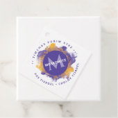 Happy Purim - Kosher Info Monogram Classic Round Bedankjes Labels (In situ)