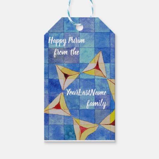 Happy Purim label Cadeaulabel (Voorkant)