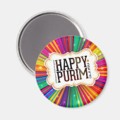 happy purim magneet (Voorkant / Achterkant)