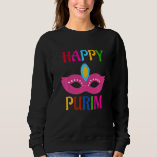 Happy Purim Masker Trui