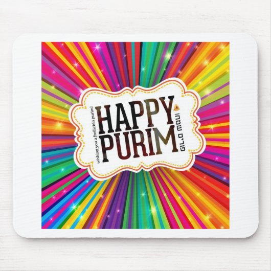 happy purim muismat (Voorkant)