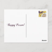 Happy Purim Painting Briefkaart (Achterkant)
