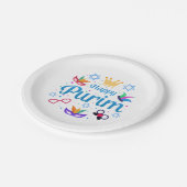 Happy Purim Papieren Bordje (Gekanteld)