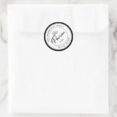 Happy Purim Personalized Script Sticker (Tas)