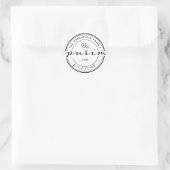 Happy Purim Persoonlijk Modern Script Sticker (Tas)