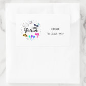 Happy Purim Rechthoekige Sticker (Tas)