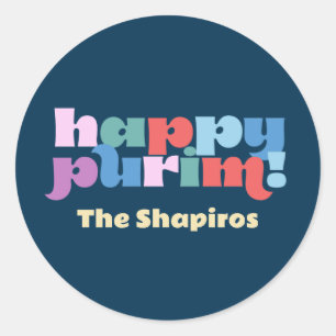 Happy Purim sameach labels voor mishloach manot