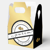 HAPPY PURIM Script Personalized Mishloach Manos Bedankdoosjes (Geopend)