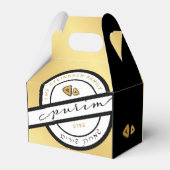 HAPPY PURIM Script Personalized Mishloach Manos Bedankdoosjes (Voorkant Zijde)