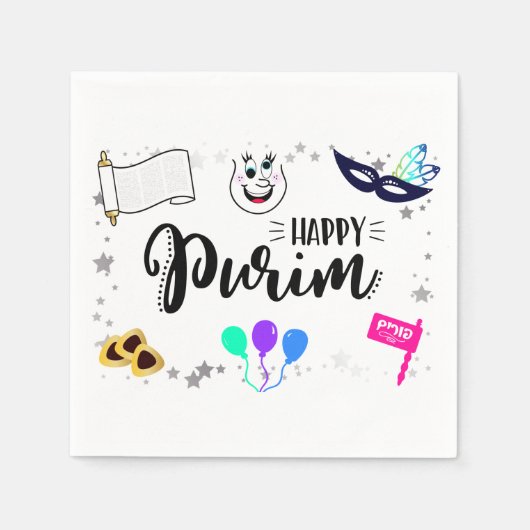 Happy Purim Servet (Voorkant)