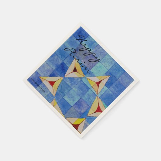 Happy Purim servetten (Hoek)