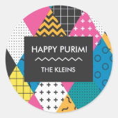 Happy Purim Sticker (Voorkant)