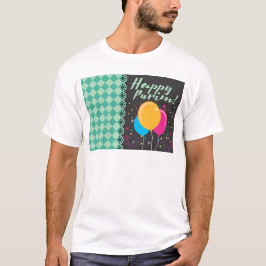 happy purim t-shirt (Voorkant)