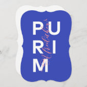 Happy Purim van Hand Mishloach Manot Feestdagenkaart (Voorkant / Achterkant)