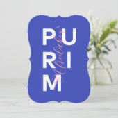 Happy Purim van Hand Mishloach Manot Feestdagenkaart (Staand voorkant)