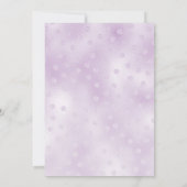 Happy Purple Flowers Verjaardagsfeestuitnodiging Kaart (Achterkant)