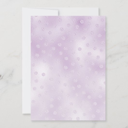 Happy Purple Flowers Verjaardagsfeestuitnodiging Kaart (Achterkant)