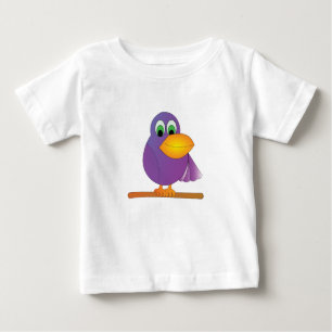 Happy Purple Parrot Baby Tee