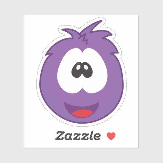 Happy Purple Sneezie Sticker (Vel)