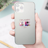 Happy Purride – LGBTQ Pride Katten Sticker (Telefoon)