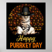 Happy Purrkey Day Poster (Voorkant)