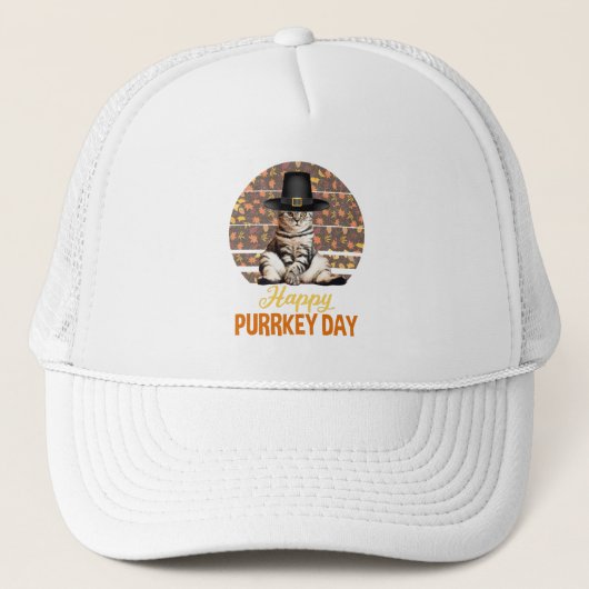 Happy Purrkey Day Trucker Pet (Voorkant)