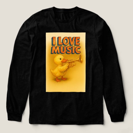 Happy Quack Melody Tri-Blend Shirt (Voorkant)