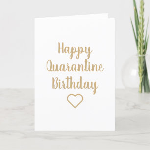 Happy Quarantine Birth Day Card Feestdagen Kaart