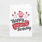 Happy Quarantine Birthday. Kaart (Voorkant)