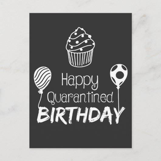 Happy Quarantined Birthday Briefkaart (Voorkant)